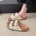 Thick-soled Buckle Birkenstock-style Casual Open-toe Sandals For Outdoor Wear, Retro Slip-on Beach Roman Shoes C-22_vogvips.com