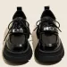 Thick-soled Black Small Leather French Platform Loafers Women's 23 New Autumn Mary Jane Single Shoes_vogvips.com