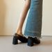 High-heeled Loafers, One-pedal Commuting Thick-heeled Single Shoes, Small Leather Shoes For Women_vogvips.com