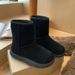 Grape Mom Studiolee Thick-Soled Height-Increasing Fleece-Lined Short Tube Calf Suede Snow Boots For Women Autumn Winter_vogvips.com