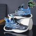 Children's Rotating Button Mesh Luminous Basketball Casual Sports Boys' Running Student Breathable Dad Shoes_vogvips.com