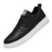 Men's Shoes Flat Bottom Non-slip Simple Little White Shoes Round Head Lace-up Platform Casual Board Shoes Men_vogvips.com