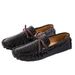 2025 Summer Large Crocodile Lightweight Bean Trendy Style Casual Driving Leather Shoes Men's_vogvips.com