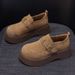 Birkenstocks Women's Korean Version Of Thick-soled Heightening Big-headed Shoes Are Casual And Versatile For Small People_vogvips.com