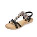 2026 New Cross-Border Bohemian Cross-Strap Sandals Beach Women's Rhinestone Flat Comfortable Shoes_vogvips.com