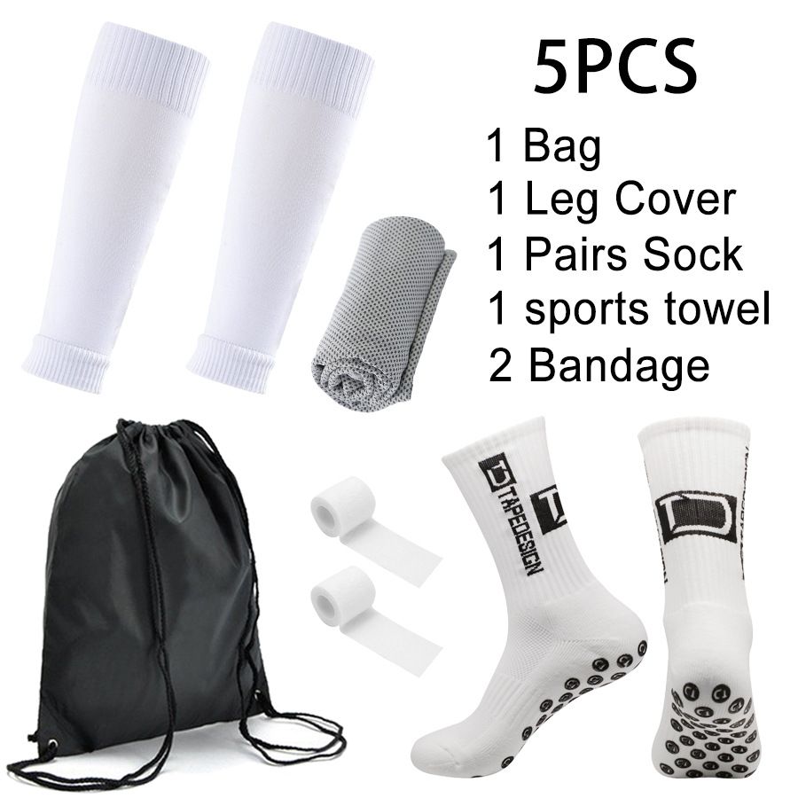 Popular And Best Selling Football Five Piece Set Sports Socks Anti Slip Socks Outdoor Sports Cold Towel Bandage Socks Football Bag_vogvips.com