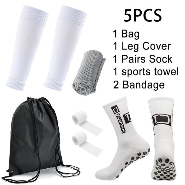 Popular And Best Selling Football Five Piece Set Sports Socks Anti Slip Socks Outdoor Sports Cold Towel Bandage Socks Football Bag_vogvips.com