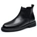 European Warm Series 2025 Autumn Winter New Black Martin Genuine Mid-Calf High-End Short Men's Casual Leather Boots_vogvips.com