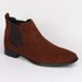 Square Toe Shoes Small Versatile Fashion Men's Short Ankle Boots_vogvips.com