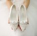 Women's Sweet Pointed Toe Stiletto Heels Rhinestone Satin Low Top Shoes For Evening Gowns Banquet Bridesmaid Wedding Dress Photoshoots_vogvips.com