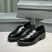 Loafers Platform Comfortable Leather Shoes Simple Casual Style Women's Formal Shoes_vogvips.com