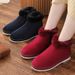 Old-fashioned Cotton Winter Women's With Fleece Lining Thickened Anti-slip Indoor Warm For Elderly Women Handmade Dad's_vogvips.com