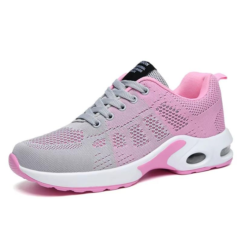 Dazzling Women's Vulcanized Shoes Color Blocking Trendy Design Breathable Thick Soled Shoes Jogging Track Field Tennis Shoes_vogvips.com
