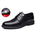 Men's Elevator Dress Shoes Low-cut Vintage Leather Lace-up Formal Shoes Large Size_vogvips.com