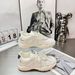 5 Cm Height Increase 2025 New Style All-Soled Training For Women Crescent Sole Lace Pearl Silver Forrest Gump Shoes_vogvips.com