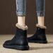 Winter Fleece-Lined Thickened Snow Large Cotton 2024 New Zipper Martin Women's Short Boots Leather Shoes_vogvips.com