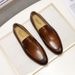 Classic Slip-On Casual Top Layer Cowhide Wedding Banquet Men's Guangzhou Leather Shoes_vogvips.com