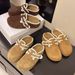 Vintage Lace For Women New Style Outdoor Wear High-End Feel Paired With Dresses Single Shoes Comfortable_vogvips.com