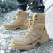 Outdoor Shoes With Fleece Men's Cotton Shoes, Lightweight Hiking Shoes, Foreign Trade Large-sized Shoes, Snow Boots_vogvips.com