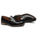 Men's Shoes Spring New All Match Red Leather Shoes Men's Casual British Style Slip On Leather Shoes_vogvips.com