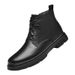 Men's Martin Boots Outdoor Casual Leather Boots High-top Large-size Thermal Cotton Boots Top Layer Non-slip_vogvips.com