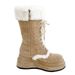Furry Snow For Women 2025 Winter New Retro Thick-Soled Fleece-Lined Riding Warm Mid-Calf Martin Lace-Up Boots_vogvips.com