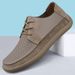 Spring Summer Man Leisure Walk Male Casual Leather Shoes Breathable Sneakers Lace-Up Men Tenis Masculino Loafers Flats_vogvips.com