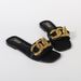Plus Size Chain Flat Slippers For Women, 2025 Spring/Summer New European And American Style Casual Slippers Wholesale._vogvips.com