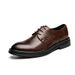 Suitable For All Seasons Summer British Korean Style Groomsmen Wedding Suit Business Formal Casual Brown Leather Shoes Men's Trend_vogvips.com