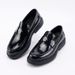 Euro Step Thick-Soled Men's Genuine Leather Slip-On Loafers Formal Casual Business Comfortable Shiny Shoes_vogvips.com
