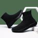 Plus size slip-on shoes for couples casual shoes increase lightweight men's shoes elastic soft soles non-slip women's shoes_vogvips.com