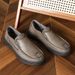 Euro Step Large Size For Middle-aged And Elderly, Slip-on Soft Sole Loafers, Men's Casual Leather Shoes_vogvips.com