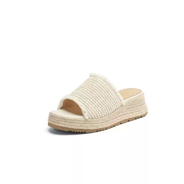 Summer Platform High Heels Women's Shoes Vintage Style Woven Casual Versatile Straw Braided Korean Slip On_vogvips.com