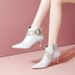 Martin Short For Women Winter Versatile Side Zipper Women's Shoes 2023 New High Heel Pointed Toe Slim Fashion Boots_vogvips.com
