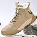 Live Broadcast Men's Cotton Shoes Winter Fleece-Lined Martin Boots Outdoor Men's Shoes Warm Short Boots Lightweight Snow_vogvips.com