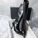 Black Knight Over-the-Knee Long Boots Simple Pointed Toe Solid Color White Slim Adult High Heel Elastic Elegant Korean_vogvips.com