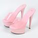 Women's Shoes Waterproof Table Fish Mouth Lady Super High Heels_vogvips.com