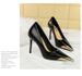 High Heels, Stiletto Women's Shoes, Super High Heels, Shallow Mouth, Pointed Metal, Pointed Single Shoes._vogvips.com