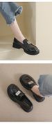 Black Small Leather Shoes Women's Retro New College Style Loafers Soft-soled Single Shoes Women_vogvips.com