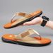 Men's Flip-Flops Summer New Waterproof Non-Slip Sandals Casual And Comfortable Color Matching Slippers For Men_vogvips.com