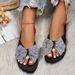 Summer New Style Flip Flops For Women To Wear Outside Fashionable Women's Sandals Slippers For Women Thick Bottom Large Size Bow_vogvips.com