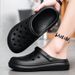 Men's Lightweight Soft-sole Slippers Casual Breathable Garden Bun Toe Drag Men's Beach Shoes_vogvips.com