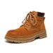 Martin Boots Men's Retro Tooling Big Head Leather Boots High Top Paratrooper Boots_vogvips.com
