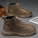 Men's Leather Bootsautumn Martin Bootsvintage Men's Shoeswork High-Top Leather Shoesnon-Slip Cargo Shoescasual Booties_vogvips.com