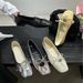 Simple Gentle Square Toe Bowknot Shallow Mouth Single For Women 2025 Spring New Flat Ballet Granny Shoes_vogvips.com