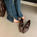 Simple Versatile Mary Jane For Women 2025 Spring And Autumn New Soft Leather Evening Low Heel Single Cross Strap Women's_vogvips.com