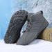 Men's And Women's Winter Snow Boots With Fleece Lining, Water-Resistant Oxford Fabric Upper, Anti-Slip Rubber Sole For Outdoor Activities_vogvips.com