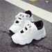 Trendy Women's Casual Shoes, Korean-style Student Thick-soled Sneakers, Stylish And Versatile Breathable Running Shoes_vogvips.com