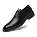 One-cut Leather Engraved Men's Men's Formal Derby Shoes Casual Retro Small Leather Shoes_vogvips.com