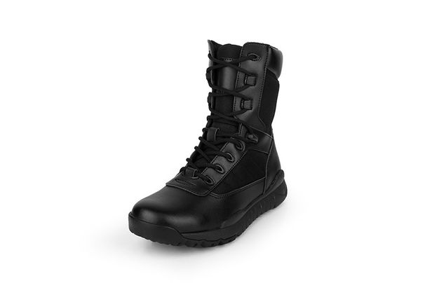 Black Combat Boots Flying Tiger Boots High-top Autumn And Winter Breathable Tactical Boots Men's Training Shoes_vogvips.com